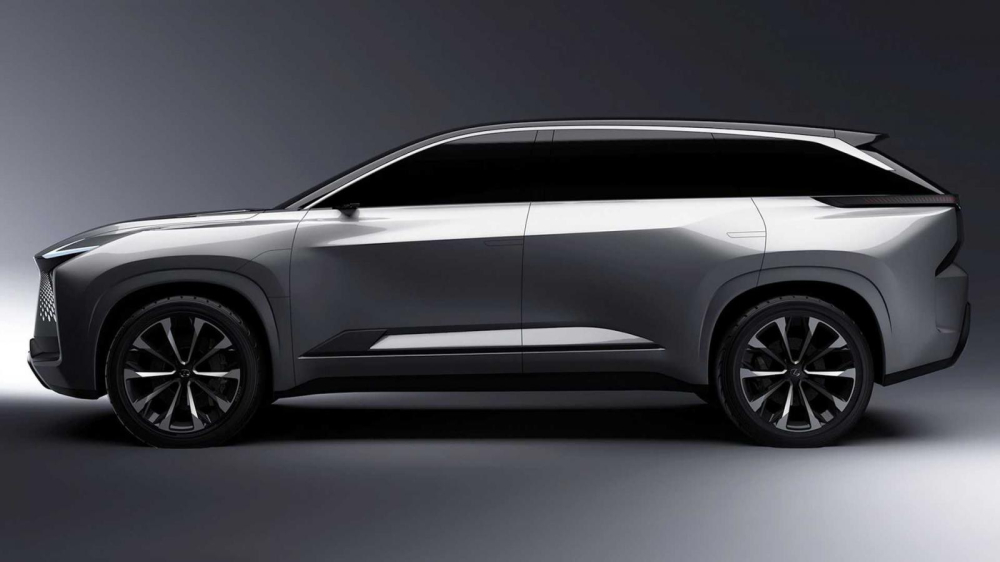 Thiết kế b&ecirc;n sườn của Lexus Electrified SUV