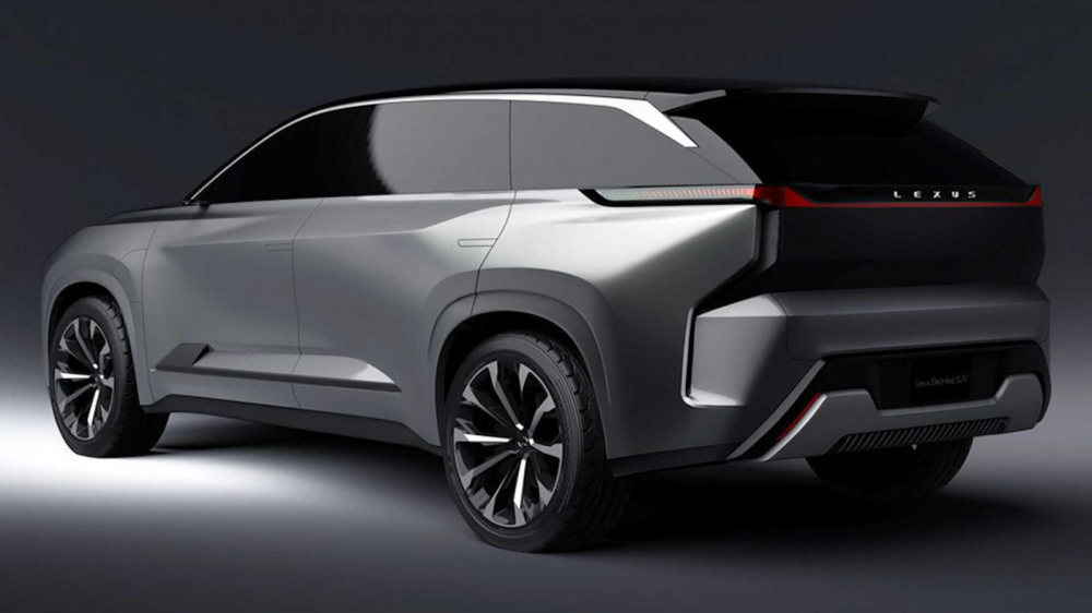 Lexus Electrified SUV nh&igrave;n từ đằng sau