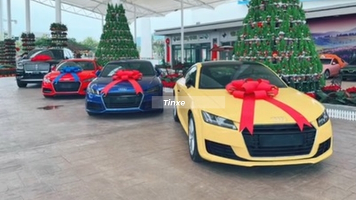 Đại gia Quảng Ninh tậu c&ugrave;ng l&uacute;c 3 xe thể thao Audi TT, kh&aacute;c biệt chỉ đến m&agrave;u sơn ngoại thất