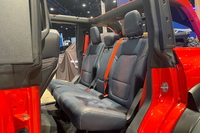 Ghế sau của Ford Bronco Raptor 2022