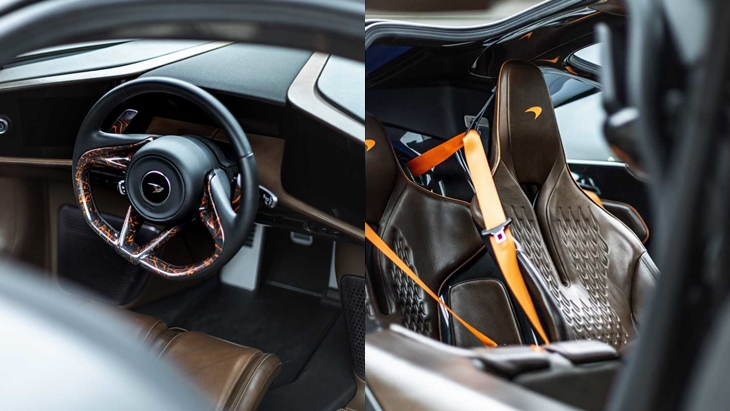 Nội thất của xe McLaren Speedtail được rao bán