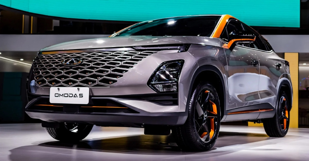 Cận cảnh thiết kế đầu xe của Chery Omoda 5