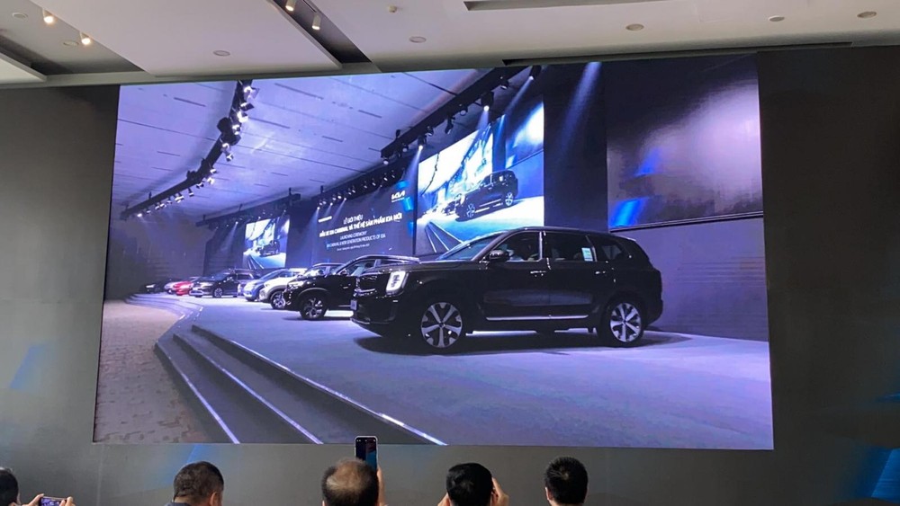  Kia Telluride 2022 tại sự kiện ra mắt Kia Carnival diễn ra ở Chu Lai