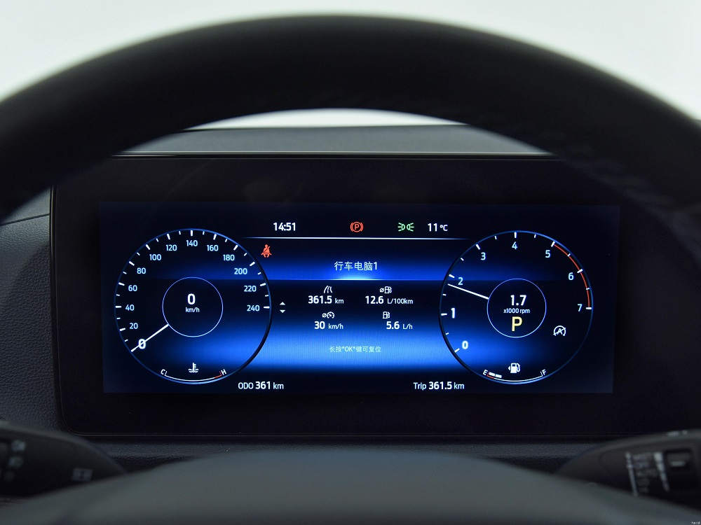Bảng đồng hồ kỹ thuật số với màn hình LCD 12,3 inch của Ford Equator Sport 2022