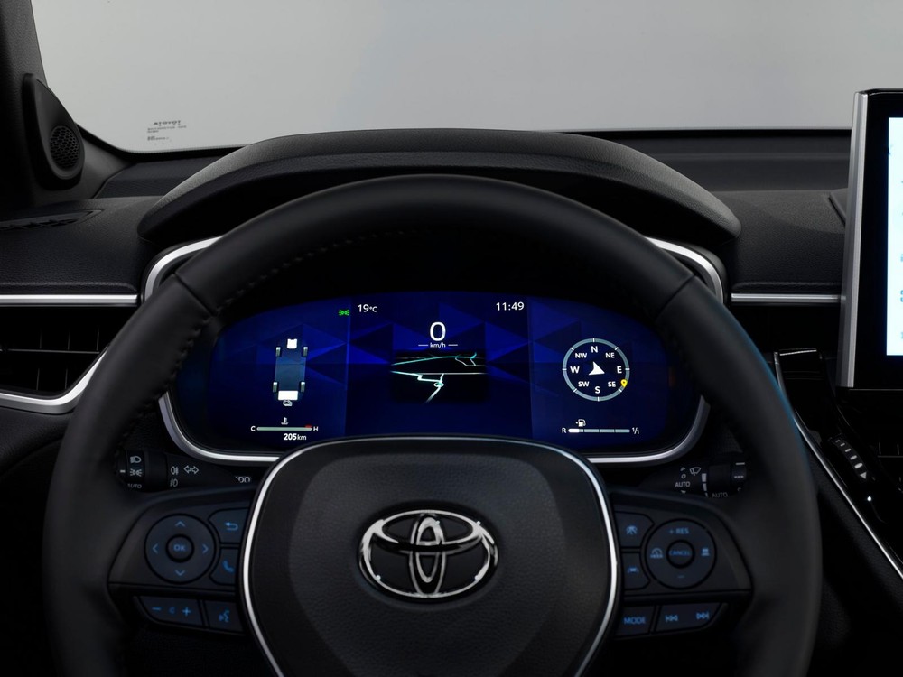 Bảng đồng hồ kỹ thuật số 12,3 inch của Toyota Corolla Cross 2022