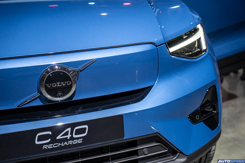 Volvo C40 Recharge 2022 có lưới tản nhiệt đóng kín