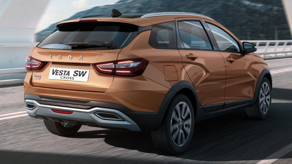 Thiết kế đằng sau của Lada Vesta SW Cross 2022 Thiết kế đằng sau của Lada Vesta SW Cross 2022