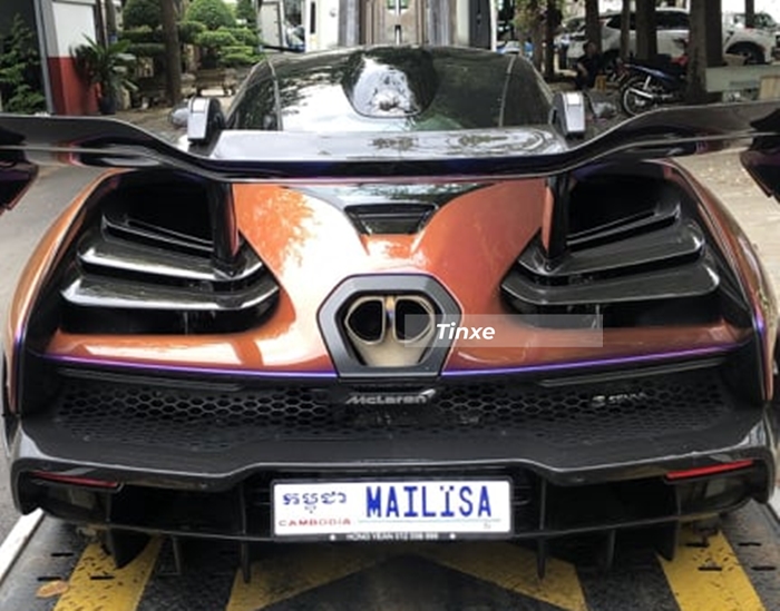 Chiếc xe McLaren Senna n&agrave;y mang biển số của Campuchia