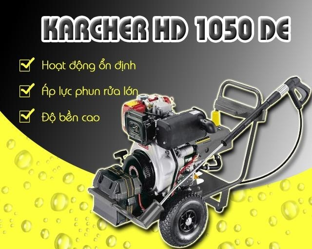 Đặc điểm nổi bật của m&aacute;y phun rửa xe Karcher HD 1050 DE.