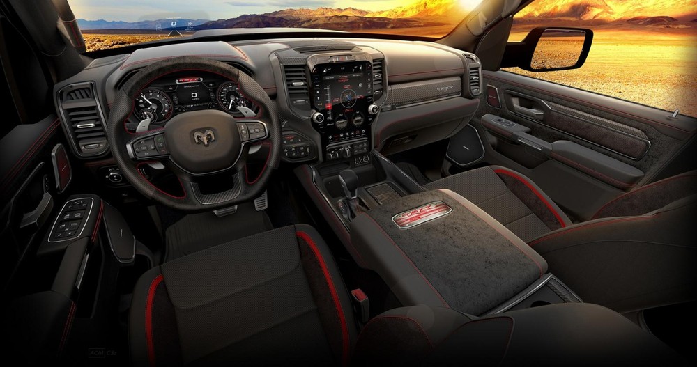 Nội thất b&ecirc;n trong RAM 1500 Laramie
