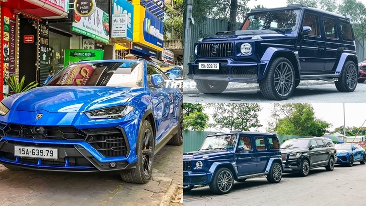 Cặp SUV đỉnh cao, mang si&ecirc;u biển giống nhau lại c&ograve;n c&oacute; m&agrave;u sơn xanh cực độc của doanh nh&acirc;n ở Hải Ph&ograve;ng