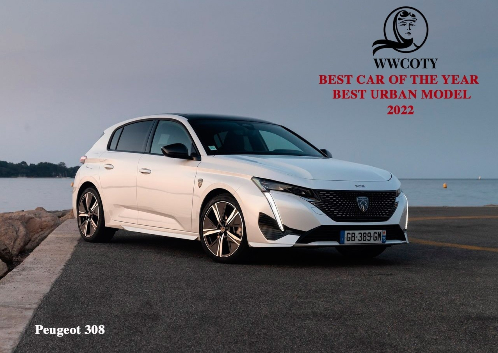 Peugeot 308 đ&atilde; đạt giải thưởng Xe Đ&ocirc; thị Tốt nhất, v&agrave; Xe của Năm 2022 do phụ nữ b&igrave;nh chọn