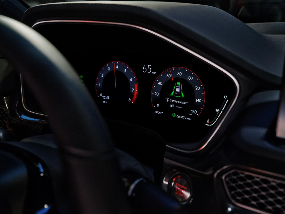 Bảng đồng hồ kỹ thuật số của Acura Integra 2022