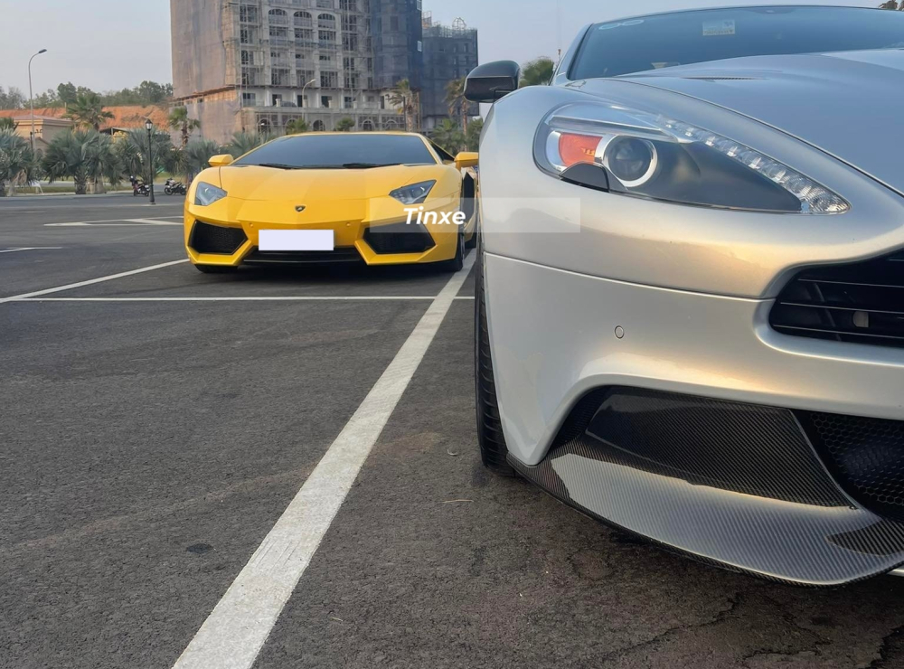 Aston Martin Vanquish v&agrave; Lamborghini Aventador LP700-4 của đại gia S&agrave;i th&agrave;nh