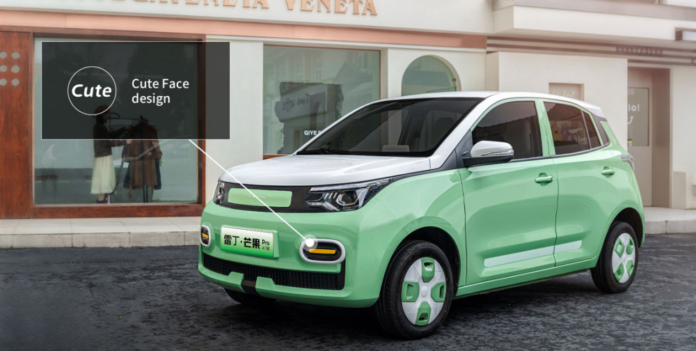 Đầu xe có thiết kế dễ thương, trẻ trung