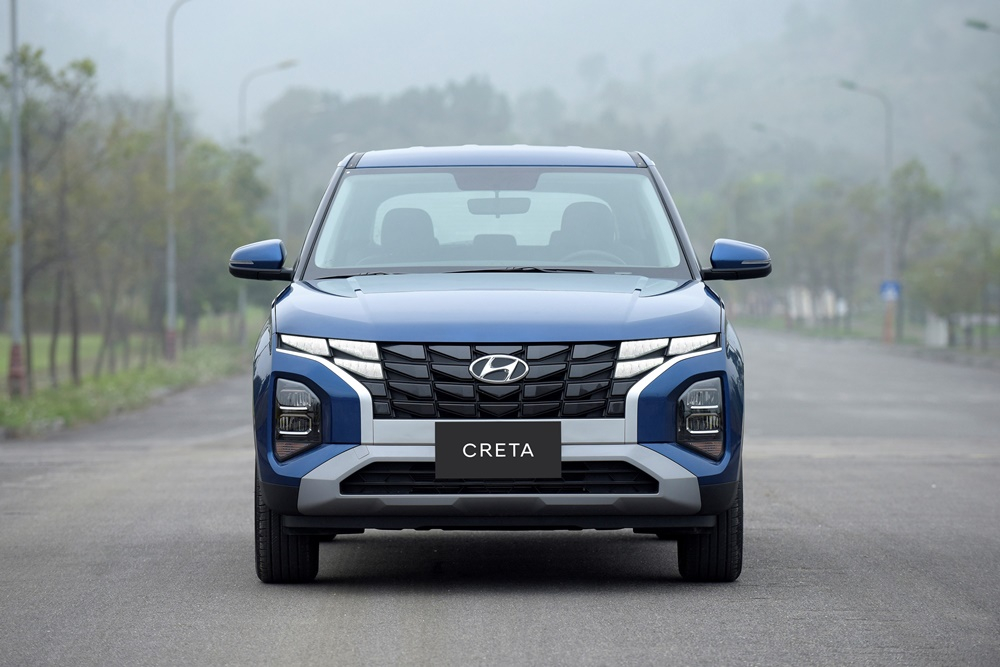 Thiết kế đầu xe Hyundai Creta tựa như người anh Tucson của mình.
