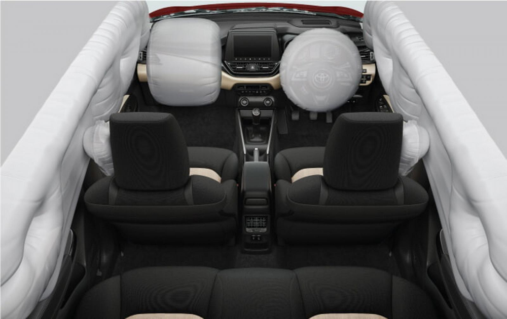 Toyota Glanza 2022 được trang bị 6 túi khí