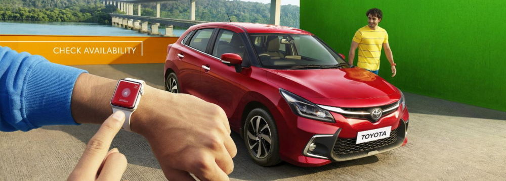 Toyota Glanza 2022 có cả tính năng mở cửa từ xa bằng đồng hồ thông minh
