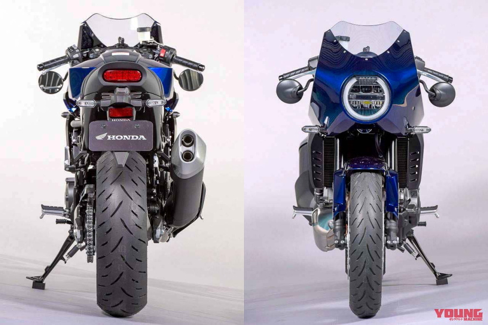 Honda Hawk 11 mang khung sườn v&agrave; động cơ của Honda Africa Twin