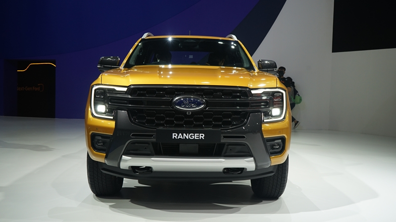 Cận cảnh đầu xe của Ford Ranger 2022