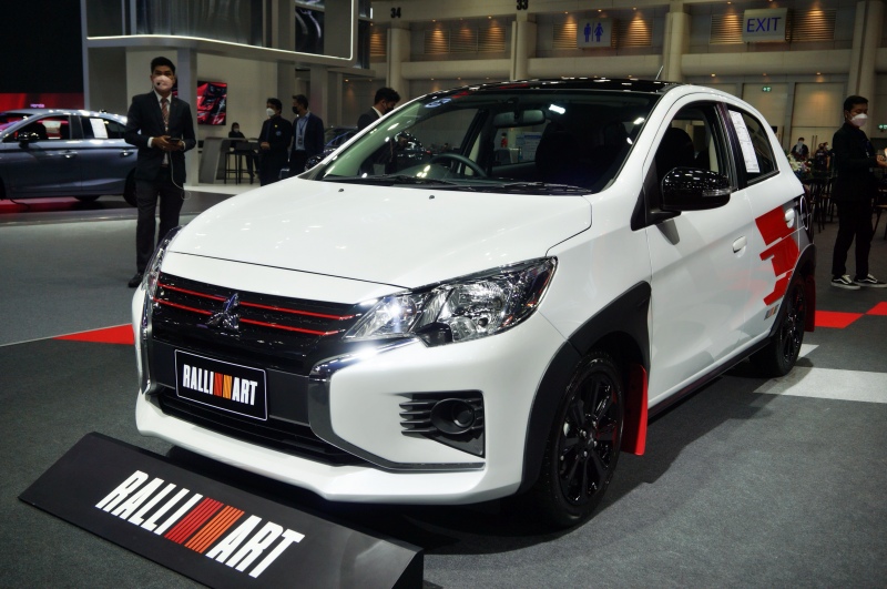 Mitsubishi Mirage Ralliart 2022 d&ugrave;ng động cơ như bản thường