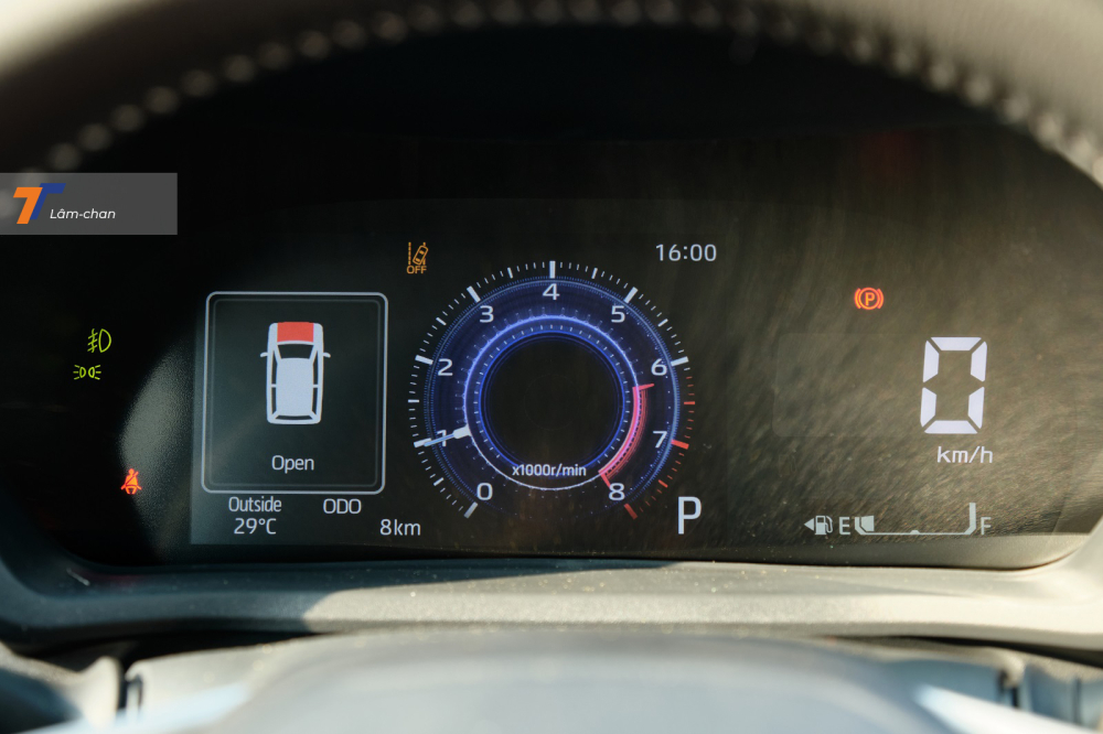 Bảng đồng hồ 7 inch sau v&ocirc; lăng.