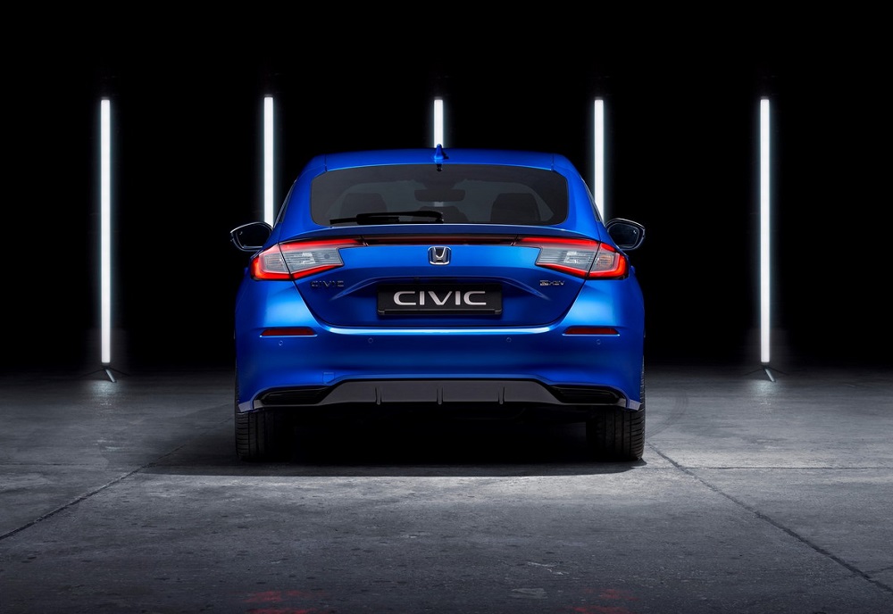 Honda Civic Hatchback 2022 nhìn từ phía sau