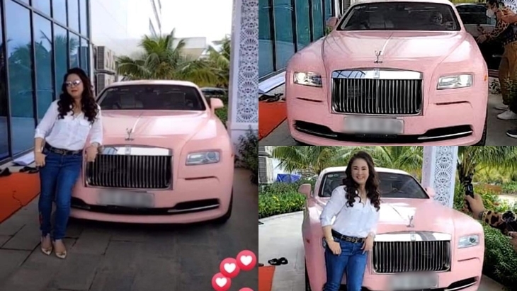 Cận cảnh Rolls-Royce Wraith màu hồng của nữ đại gia Nguyễn Phương Hằng Cận cảnh Rolls-Royce Wraith màu hồng của nữ đại gia Nguyễn Phương Hằng