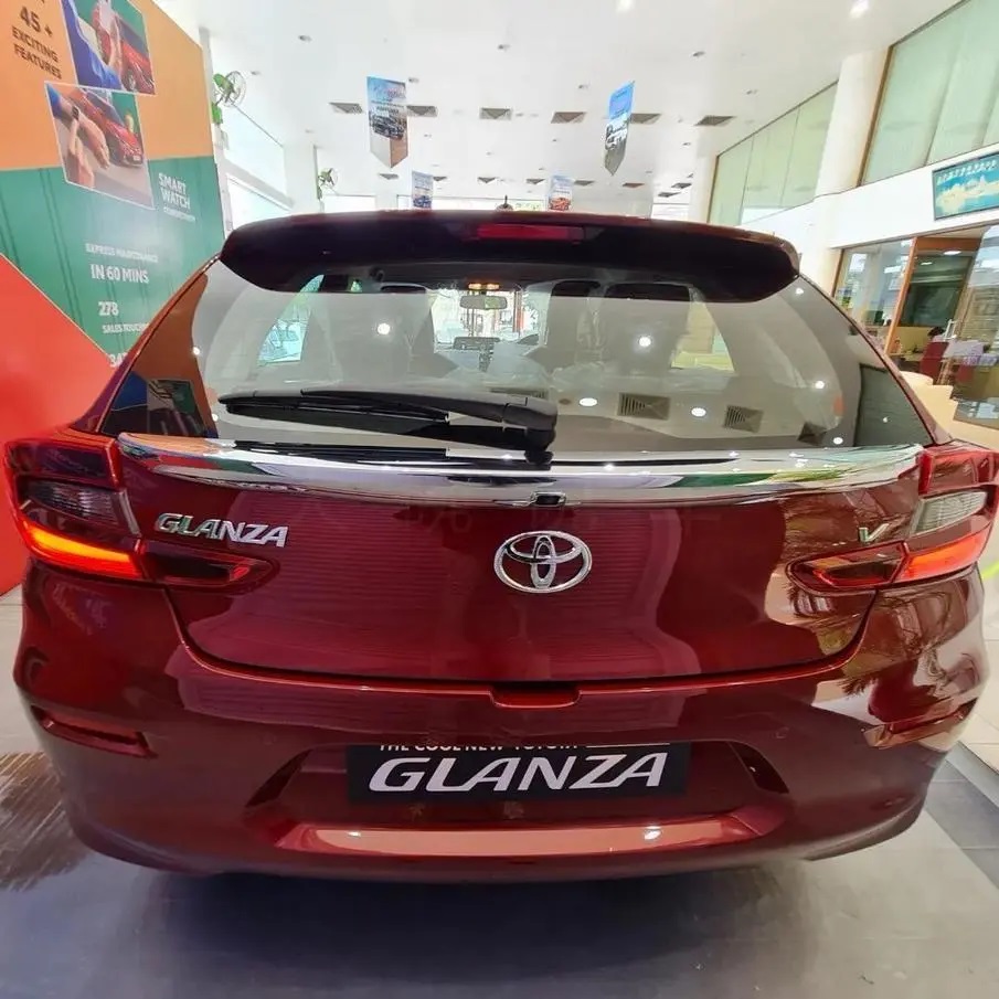 Thiết kế đằng sau của Toyota Glanza 2022 