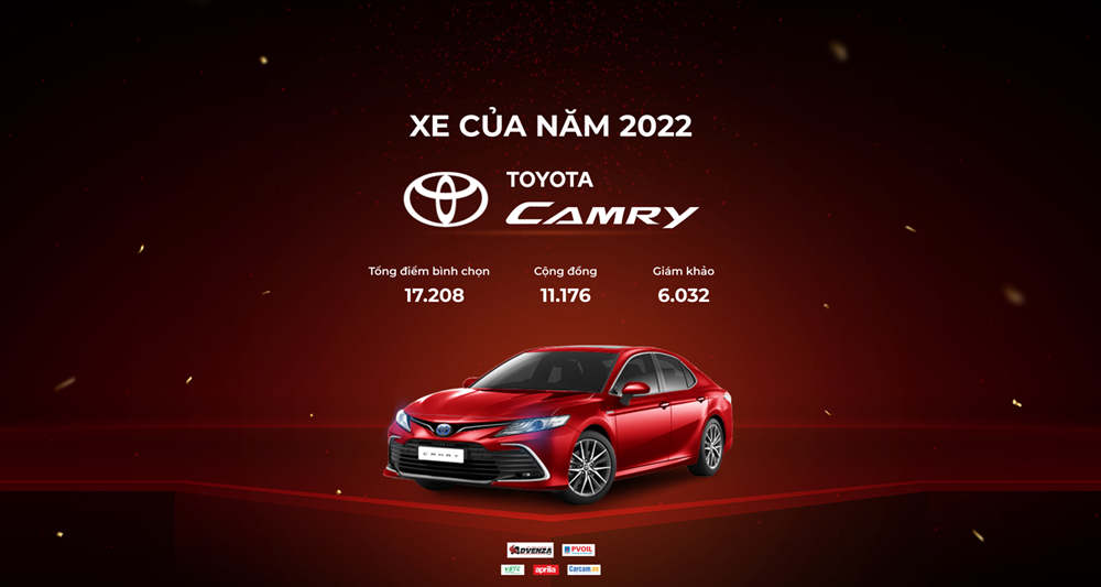 Toyota Camry đạt giải XE CỦA NĂM 2022