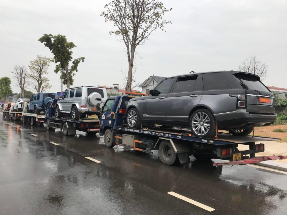 Tất cả dàn xe này được vân chuyển bằng xe chuyên dụng từ Hà Nội xuống Thái Nguyên