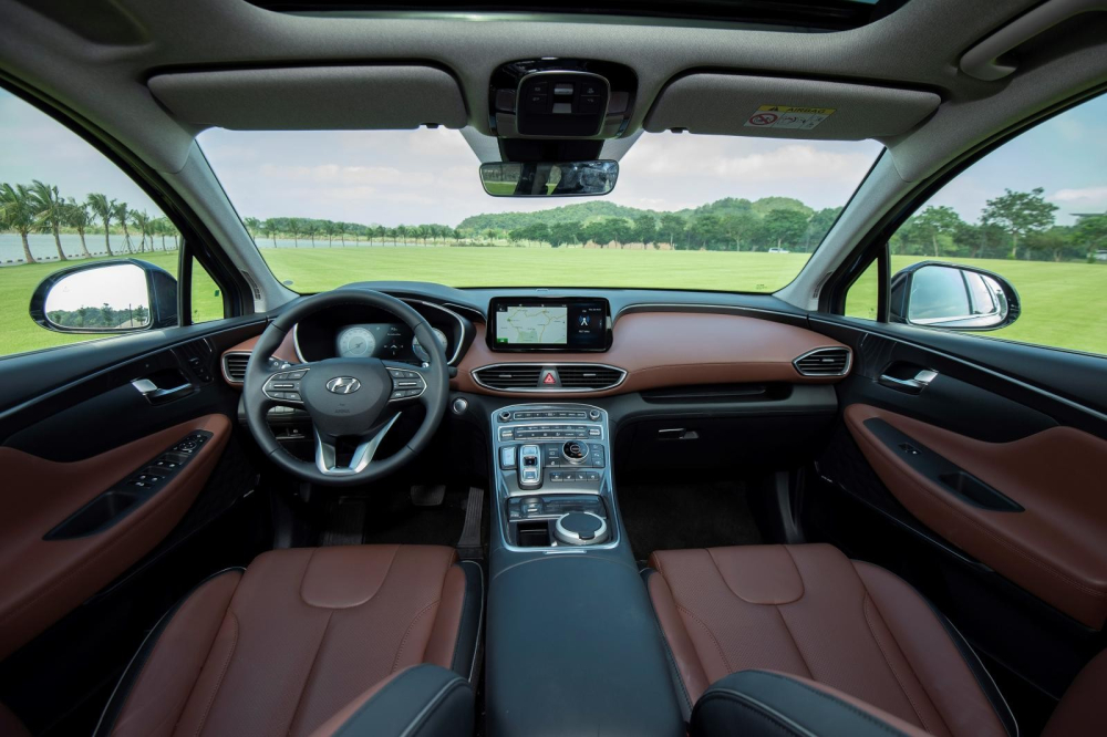 Nội thất của Hyundai Santa Fe.