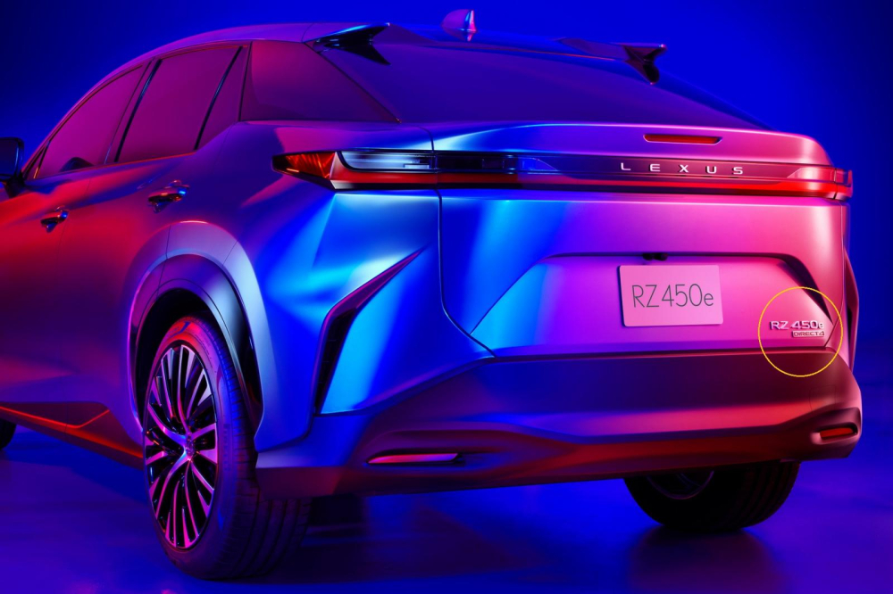 Chi tiết gợi ý về hệ truyền động của Lexus RZ 2022