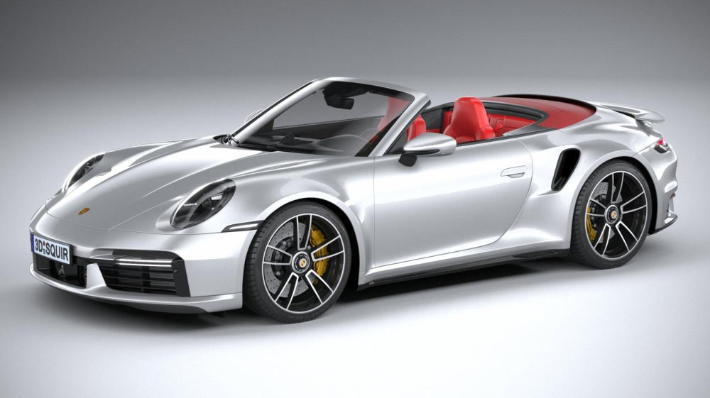 Hình ảnh xe thể thao mui trần Porsche 911 Turbo S Cabriolet 992