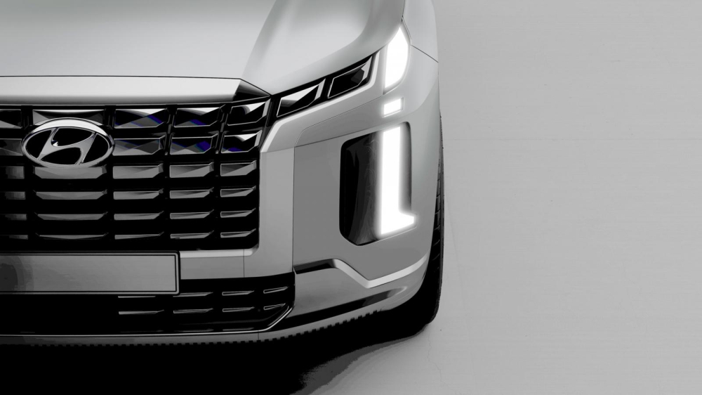 Hyundai Palisade 2023 được bổ sung thiết kế đầu xe mới