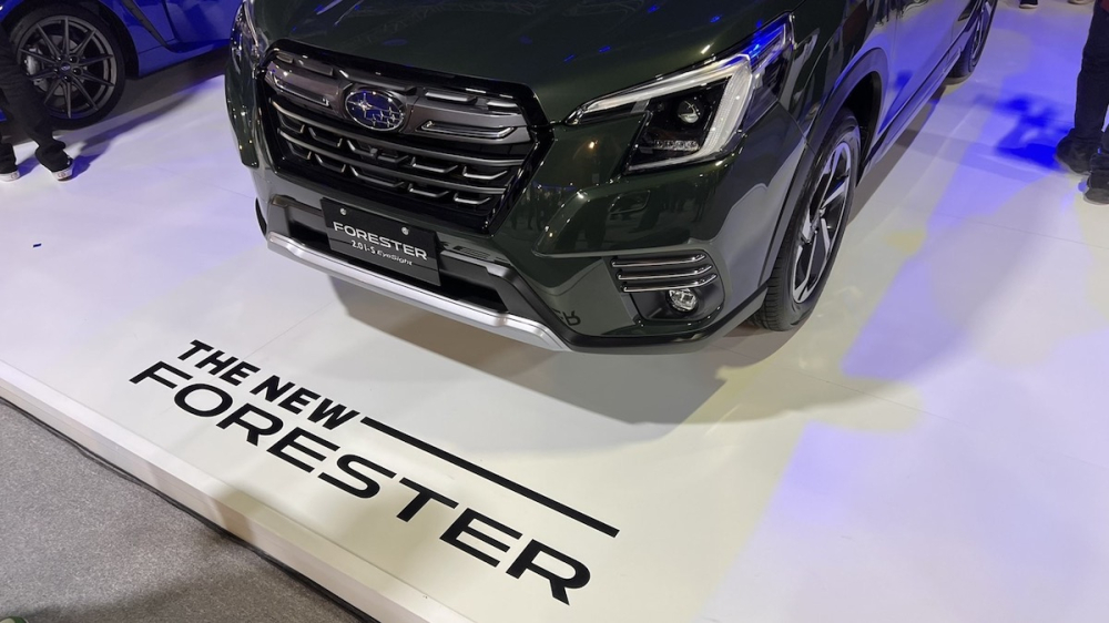 Subaru Forester 2022 có cản trước mới với tấm ốp gầm màu bạc