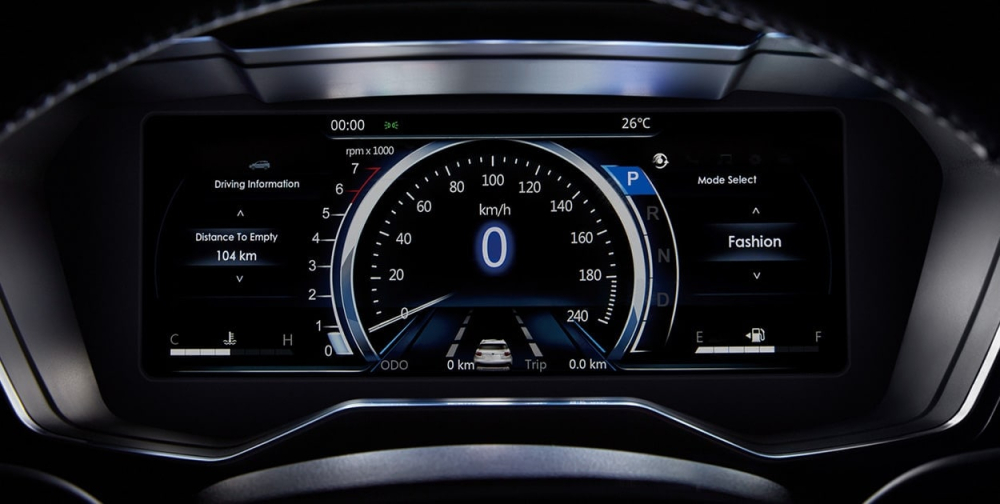 Ford Territory 2022 có bảng đồng hồ kỹ thuật số
