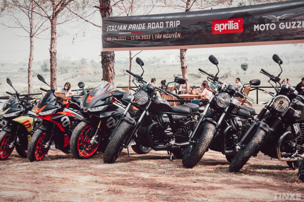 Dàn xe mô tô Ý đến từ 2 thường hiệu MotoGuzzi và Aprilia có mặt tại Tây Nguyên Dàn xe mô tô Ý đến từ 2 thường hiệu MotoGuzzi và Aprilia có mặt tại Tây Nguyên