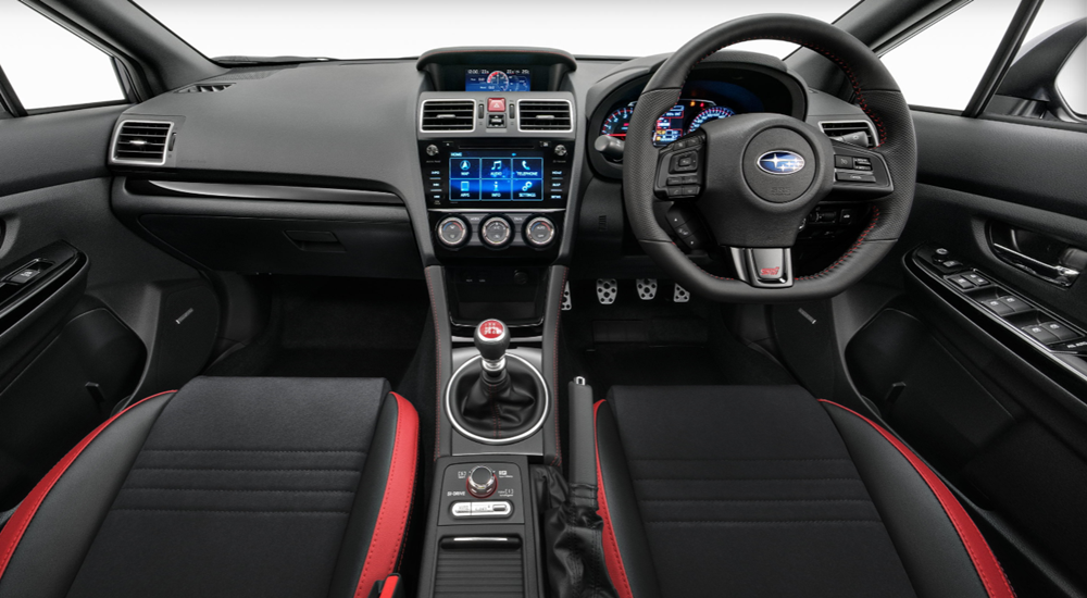 Khoang nội thất của Subaru WRX STI 2022