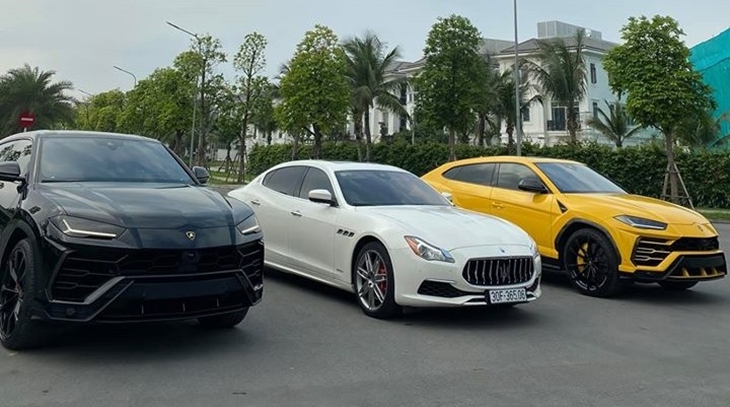 2 chiếc xe Lamborghini Urus của c&aacute;c đại gia H&agrave; Nội