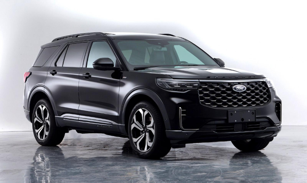 Thiết kế đầu xe của Ford Explorer 2023 bản ST-Line