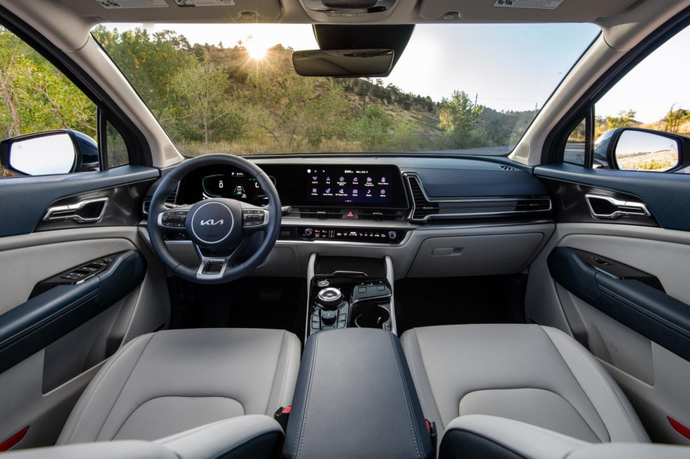 Nội thất của Kia Sportage 2022 tại thị trường quốc tế. Nội thất của Kia Sportage 2022 tại thị trường quốc tế.