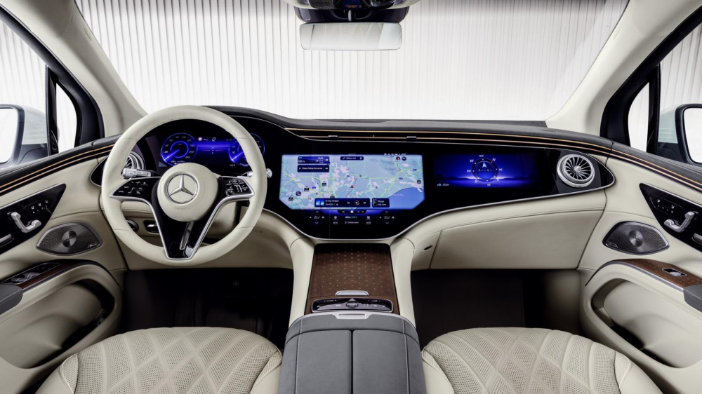 Nội thất c&ocirc;ng nghệ cao của Mercedes-Benz EQS SUV 2023