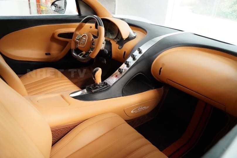 Nội thất hiện nay của Bugatti Chiron Việt Nam.