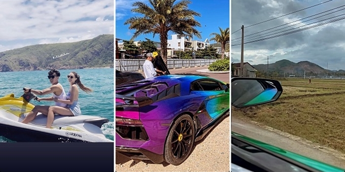 Thủ môn Bùi Tiến Dũng bị bắt gặp lái siêu xe giới hạn Lamborghini Aventador SVJ chở bạn gái tây đi ăn cưới