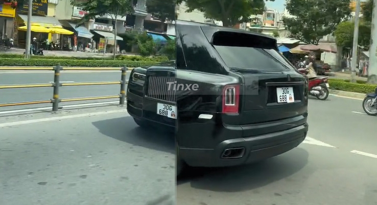 Xôn xao với video xe Rolls-Royce Cullinan Black Badge lăn bánh tại Sài Gòn bị che biển số Xôn xao với video xe Rolls-Royce Cullinan Black Badge lăn bánh tại Sài Gòn bị che biển số