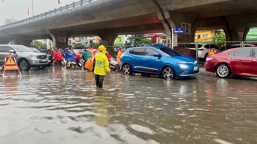 Xe ô tô điện có khả năng lội nước tốt hơn xe sử dụng động cơ đốt trong.