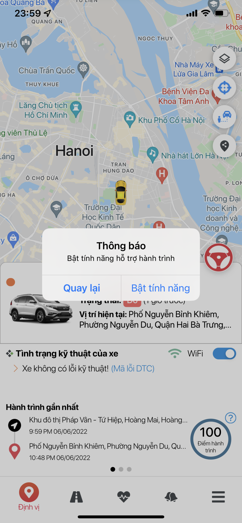 Với tính năng hỗ trợ hành trình, vCar sẽ nhắc nhở người lái về tốc độ giới hạn cũng như cảnh báo nếu đi quá tốc độ. Với tính năng hỗ trợ hành trình, vCar sẽ nhắc nhở người lái về tốc độ giới hạn cũng như cảnh báo nếu đi quá tốc độ.