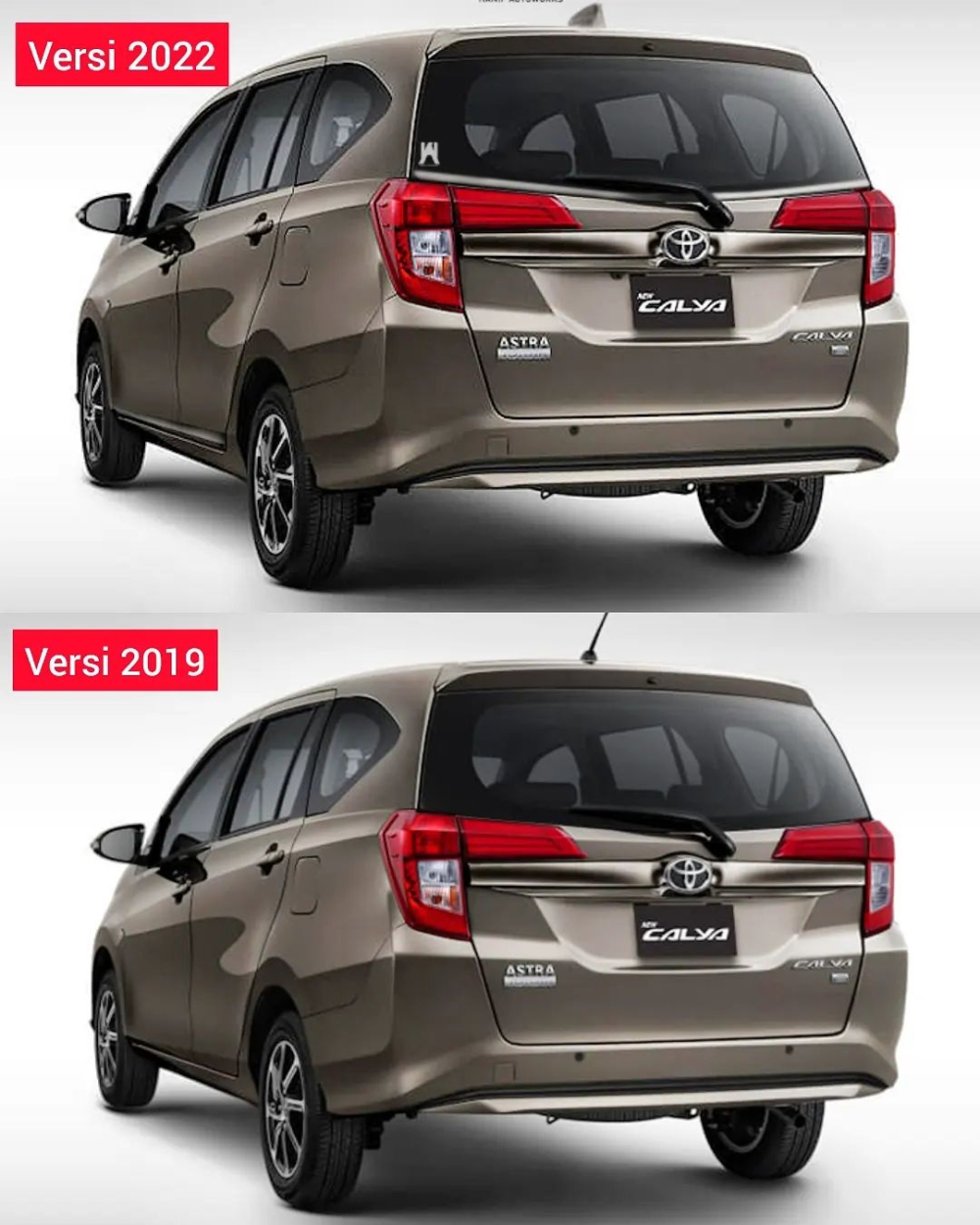 Thiết kế phía sau của Toyota Calya 2022 giữ nguyên như cũ Thiết kế phía sau của Toyota Calya 2022 giữ nguyên như cũ