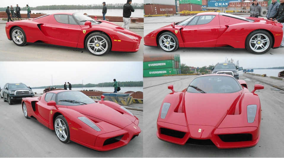 Nhan sắc của xe Ferrari Enzo từng xuất hiện ở cảng Hải Phòng Nhan sắc của xe Ferrari Enzo từng xuất hiện ở cảng Hải Phòng